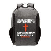 Matthew 56 Bible Verses Scripture Vector Backpack