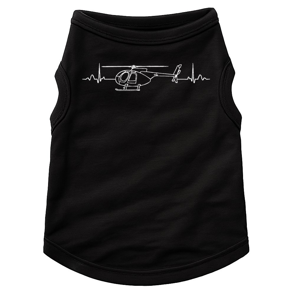 Md 500 Helicopter Heartbeat Doggie Tank