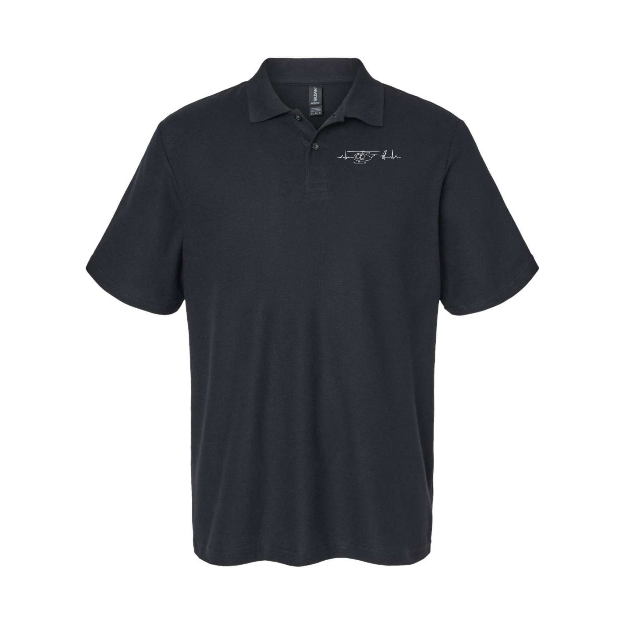 Md 500 Helicopter Heartbeat Polo