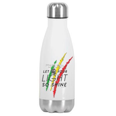 Matthew 516 Let Your Light So Shine Lion Of Judah Stainless Steel Insulated Water Bottle