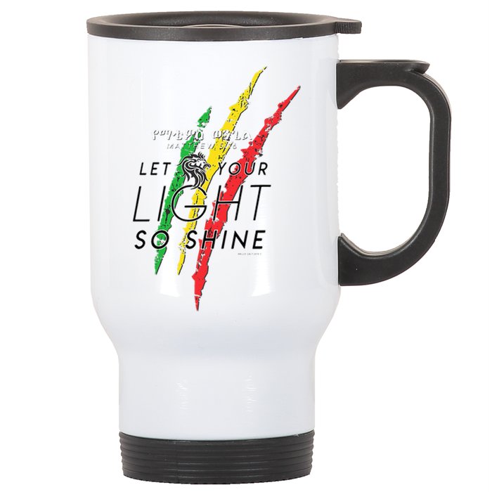 Matthew 516 Let Your Light So Shine Lion Of Judah Stainless Steel Travel Mug