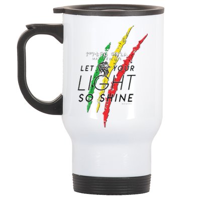 Matthew 516 Let Your Light So Shine Lion Of Judah Stainless Steel Travel Mug