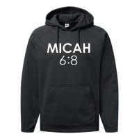 Micah 6:8 Bible Verse Christian Inspirational Catholic Performance Fleece Hoodie