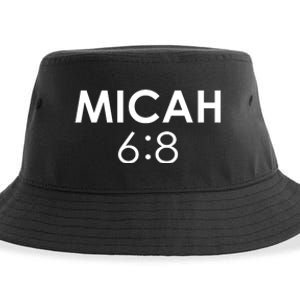 Micah 6:8 Bible Verse Christian Inspirational Catholic Sustainable Bucket Hat