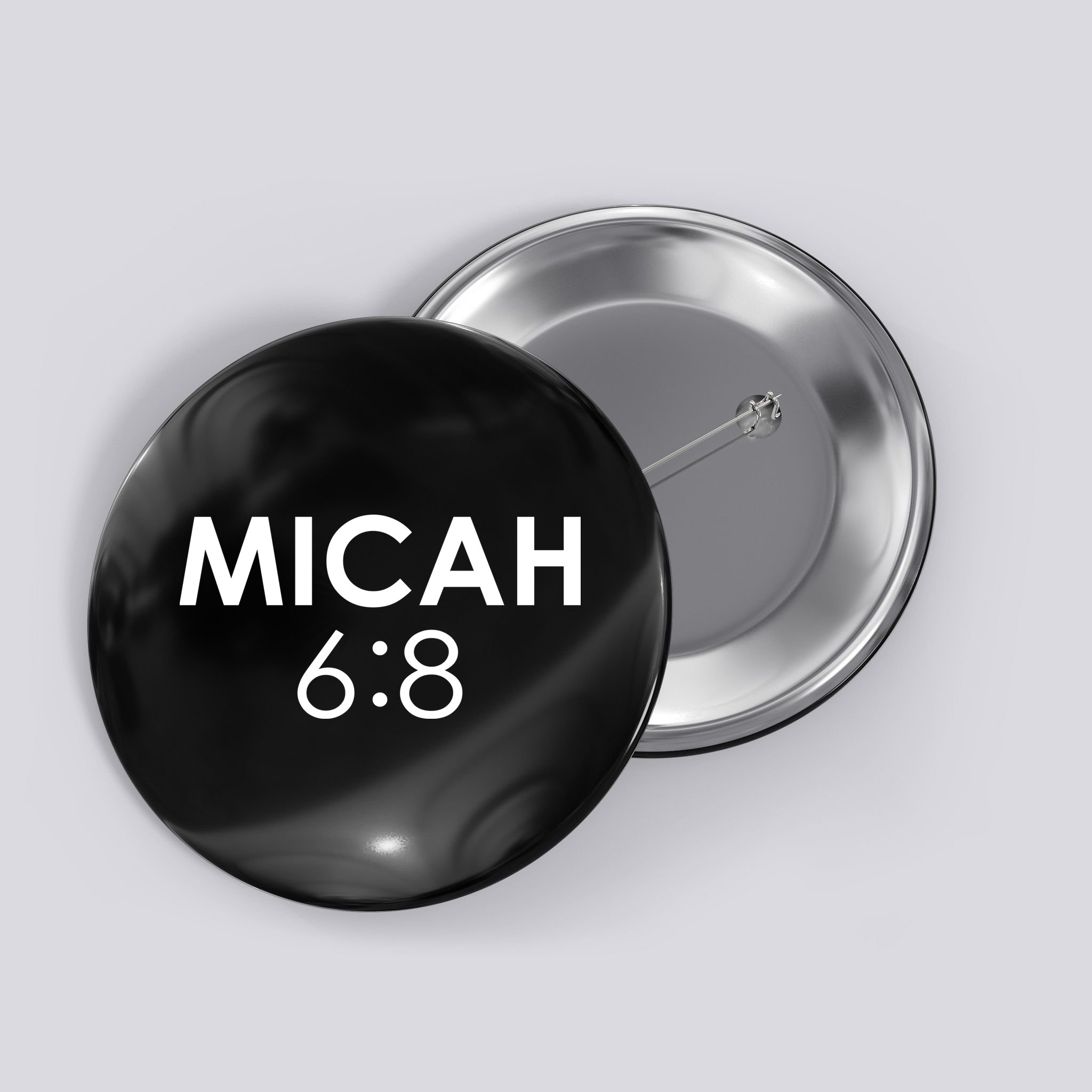Micah 6:8 Bible Verse Christian Inspirational Catholic Button