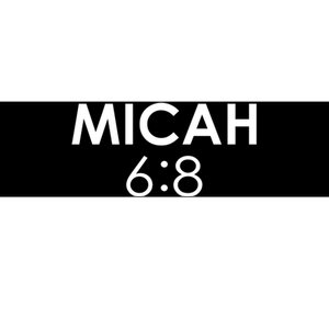 Micah 6:8 Bible Verse Christian Inspirational Catholic Bumper Sticker