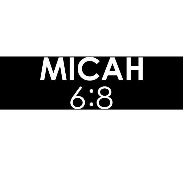 Micah 6:8 Bible Verse Christian Inspirational Catholic Bumper Sticker