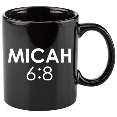 Micah 6:8 Bible Verse Christian Inspirational Catholic 11oz C Handle Ceramic Mug