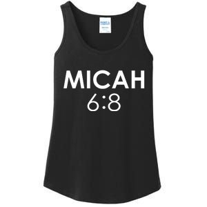 Micah 6:8 Bible Verse Christian Inspirational Catholic Ladies Essential Tank