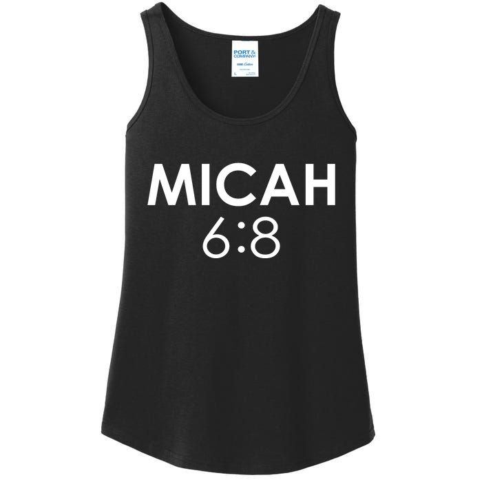 Micah 6:8 Bible Verse Christian Inspirational Catholic Ladies Essential Tank