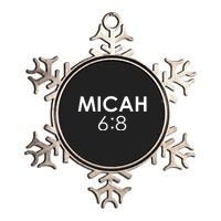 Micah 6:8 Bible Verse Christian Inspirational Catholic Metallic Star Ornament