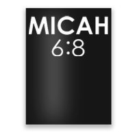 Micah 6:8 Bible Verse Christian Inspirational Catholic Poster