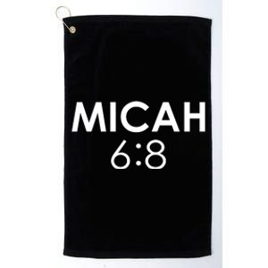 Micah 6:8 Bible Verse Christian Inspirational Catholic Platinum Collection Golf Towel