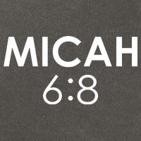 Micah 6:8 Bible Verse Christian Inspirational Catholic Cotton Canvas Backpack