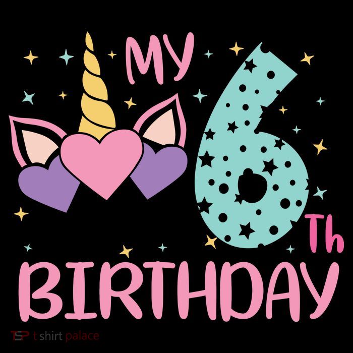 My 6th Birthday Unicorn Gift For Birthday Girl T-Shirt