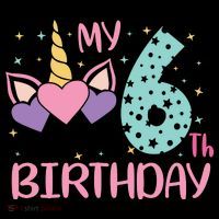My 6th Birthday Unicorn Gift For Birthday Girl Tank Top