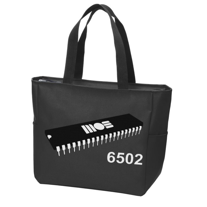 Mos 6502 Cpu By Retro  Zip Tote Bag