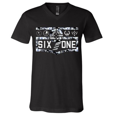 Micronesia 691 Pohnpei Chuuk Yap Kosrae V-Neck T-Shirt