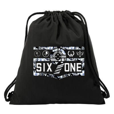 Micronesia 691 Pohnpei Chuuk Yap Kosrae Drawstring Bag
