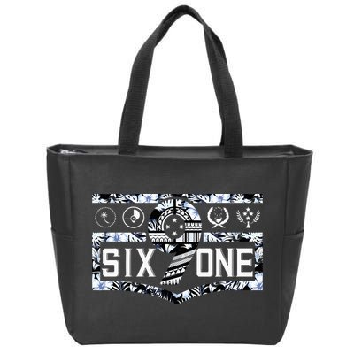 Micronesia 691 Pohnpei Chuuk Yap Kosrae Zip Tote Bag