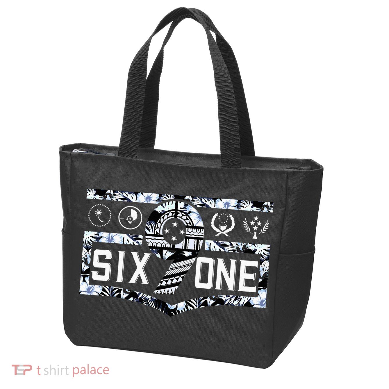 Micronesia 691 Pohnpei Chuuk Yap Kosrae Zip Tote Bag