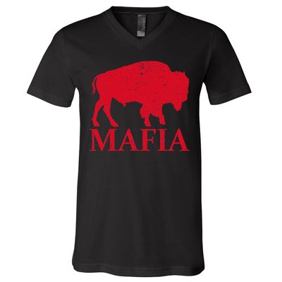 Mafia 716 Buffalo New York Bflo Wny Sport V-Neck T-Shirt