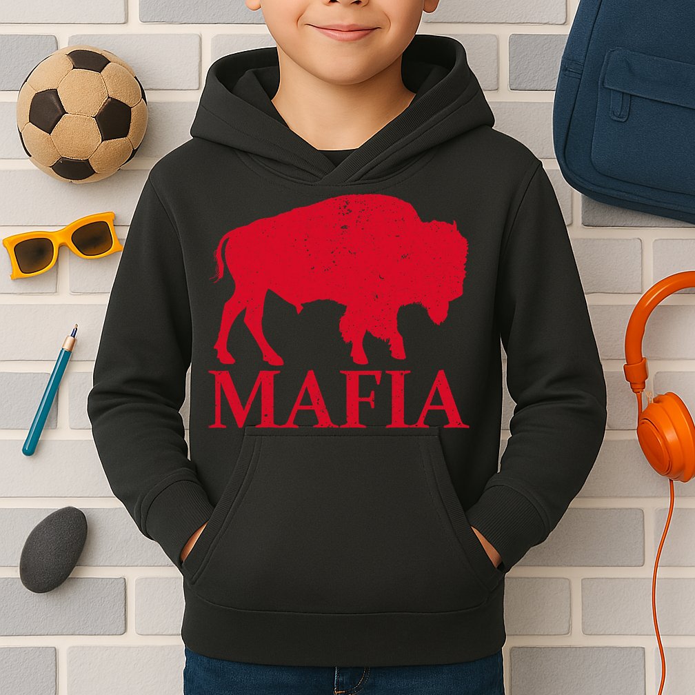 Mafia 716 Buffalo New York Bflo Wny Sport Kids Hoodie