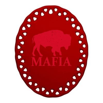 Mafia 716 Buffalo New York Bflo Wny Sport Ceramic Oval Ornament