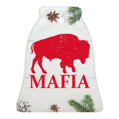 Mafia 716 Buffalo New York Bflo Wny Sport Ceramic Bell Ornament