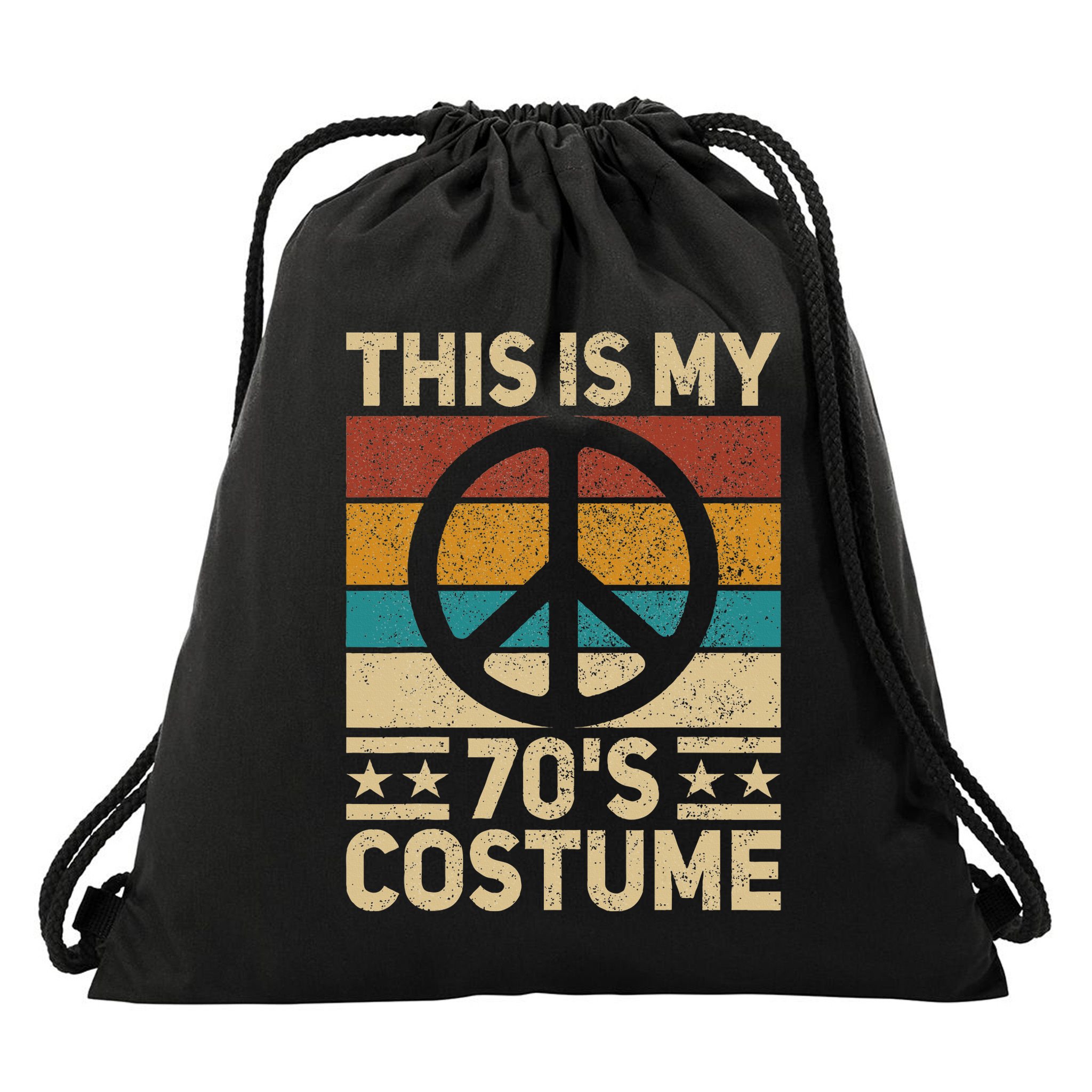 My 70s Costume 70 Style Peace Hippie 70's Disco 1970s Outfit Drawstring Bag