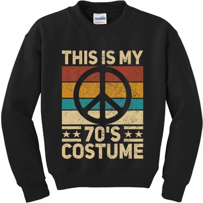 My 70s Costume 70 Style Peace Hippie 70's Disco 1970s Outfit Kids Sweatshirt