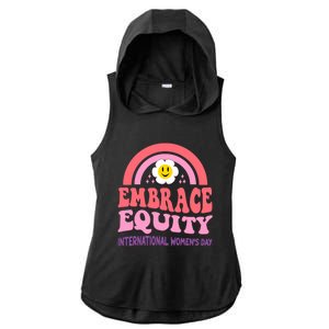 March 8 International Day Embrace Equity Gift Ladies PosiCharge Tri-Blend Wicking Draft Hoodie Tank