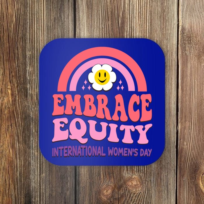 March 8 International Day Embrace Equity Gift Coaster