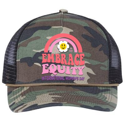 March 8 International Day Embrace Equity Gift Retro Rope Trucker Hat Cap