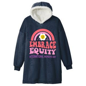 March 8 International Day Embrace Equity Gift Hooded Wearable Blanket