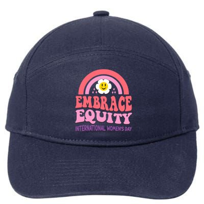 March 8 International Day Embrace Equity Gift 7-Panel Snapback Hat