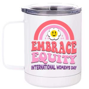 March 8 International Day Embrace Equity Gift 12 oz Stainless Steel Tumbler Cup