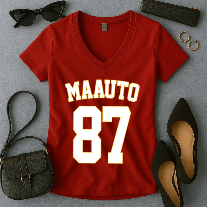 Maauto 87 Women's V-Neck T-Shirt