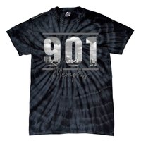 Memphis 901 Area Code Skyline Tennessee Vintage Tie-Dye T-Shirt