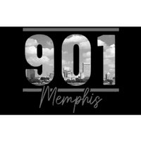 Memphis 901 Area Code Skyline Tennessee Vintage Bumper Sticker