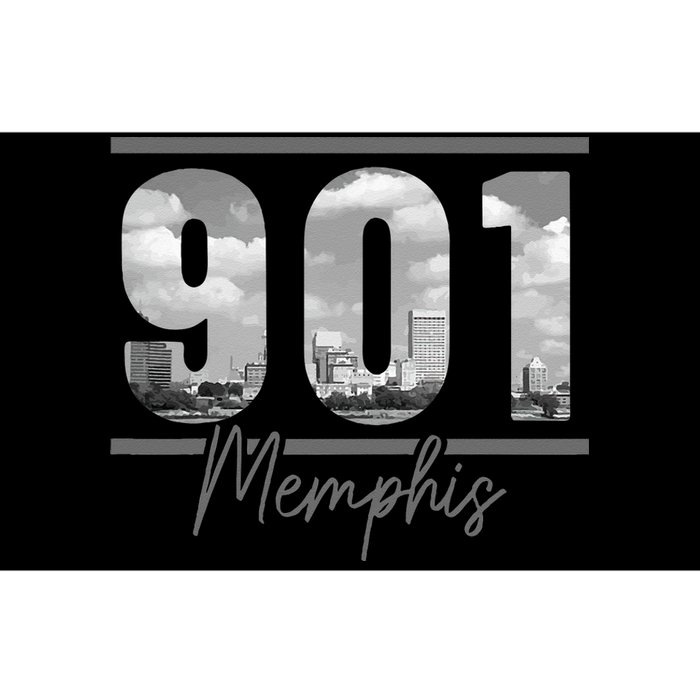 Memphis 901 Area Code Skyline Tennessee Vintage Bumper Sticker