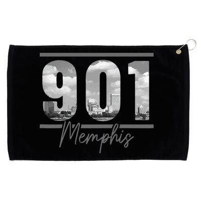 Memphis 901 Area Code Skyline Tennessee Vintage Grommeted Golf Towel