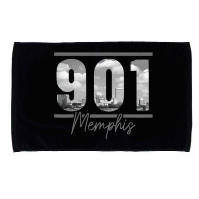 Memphis 901 Area Code Skyline Tennessee Vintage Microfiber Hand Towel