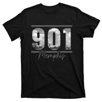 Memphis 901 Area Code Skyline Tennessee Vintage T-Shirt