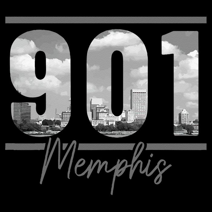 Memphis 901 Area Code Skyline Tennessee Vintage Backpack