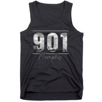 Memphis 901 Area Code Skyline Tennessee Vintage Tank Top