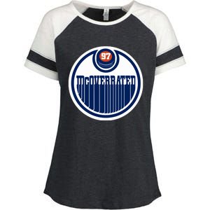 Mcoverrated 97 Logo Enza Ladies Jersey Colorblock Tee