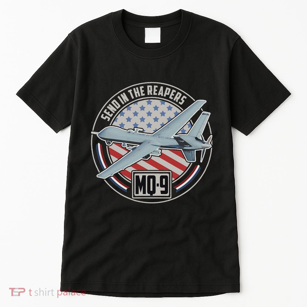 Mq 9 Reaper Uav Us Military Drone Us Patriot Tall T-Shirt
