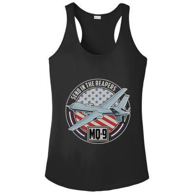 Mq 9 Reaper Uav Us Military Drone Us Patriot Ladies PosiCharge Competitor Racerback Tank