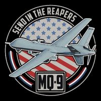 Mq 9 Reaper Uav Us Military Drone Us Patriot Toddler T-Shirt